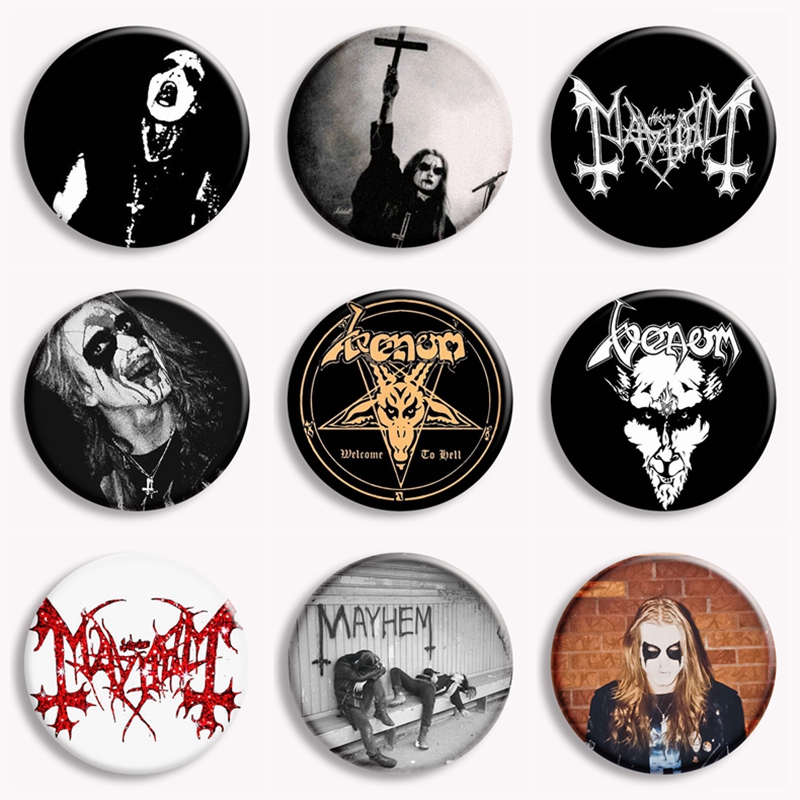 Vintage Fashion Collection - Rock Mayhem Band Yumuşak Düğme Pin