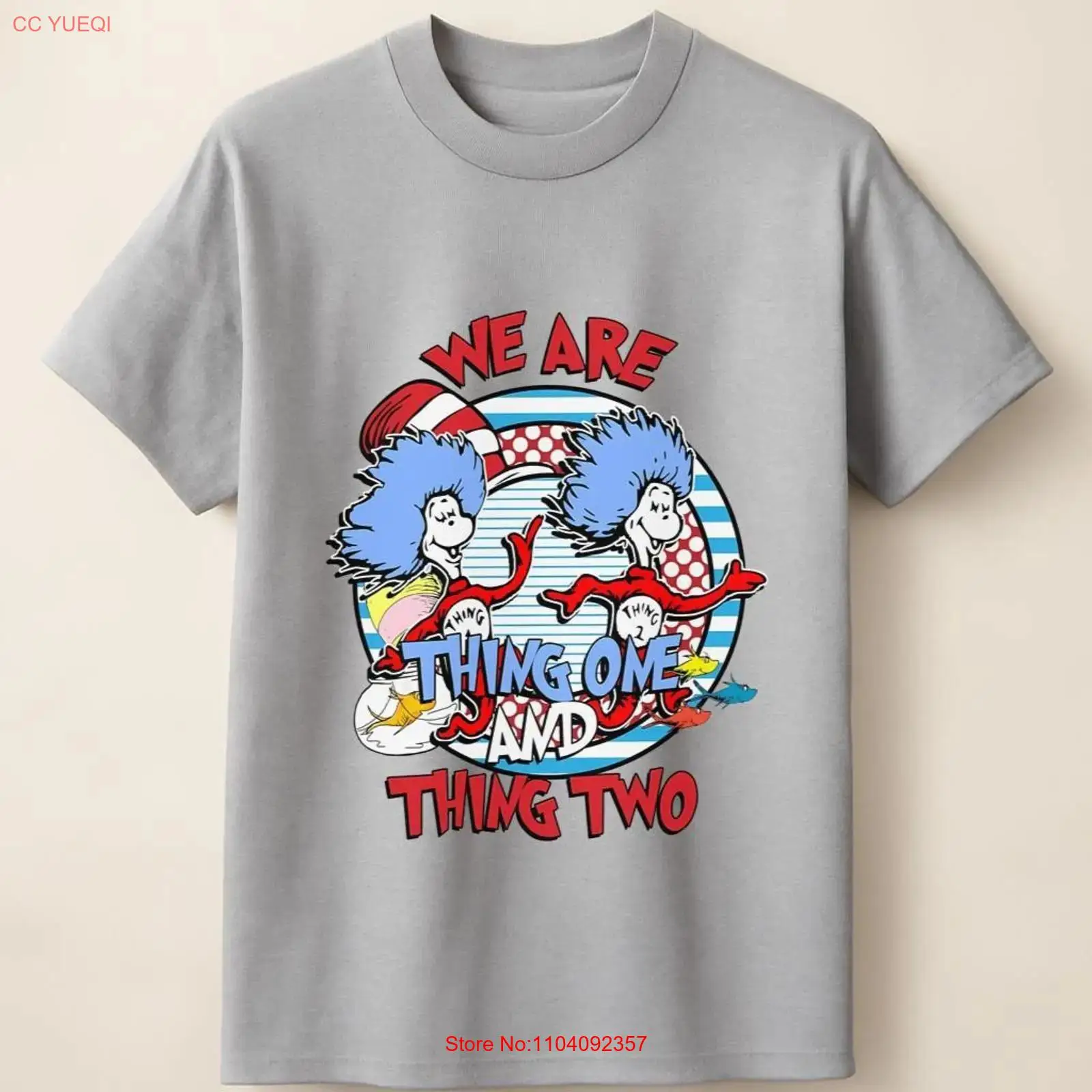 Vintage Fashion Style Men - Thing One and Two Cat in