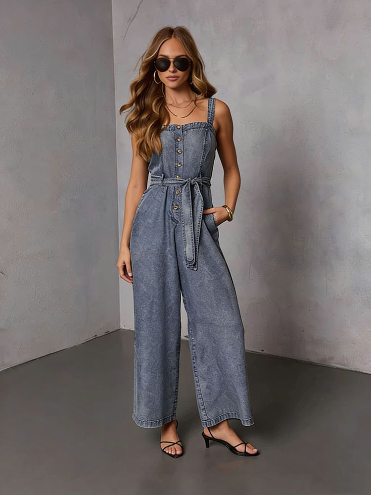 Vintage Fashion Jeans - Yazlık Vintage Kadın Denim Tulumları 2026