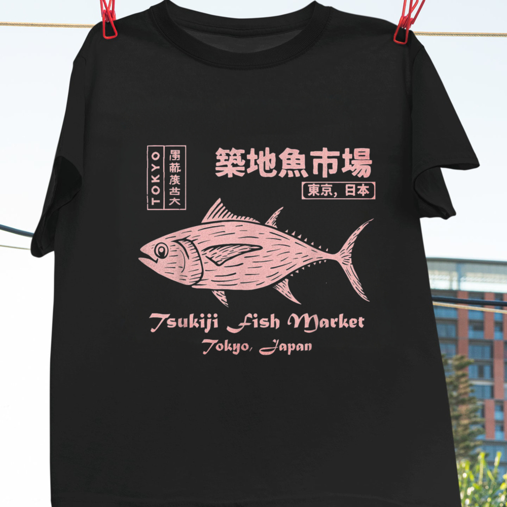 Vintage Fashion Market - Tsukiji Balık Pazarı Maguro Tuna Tokyo