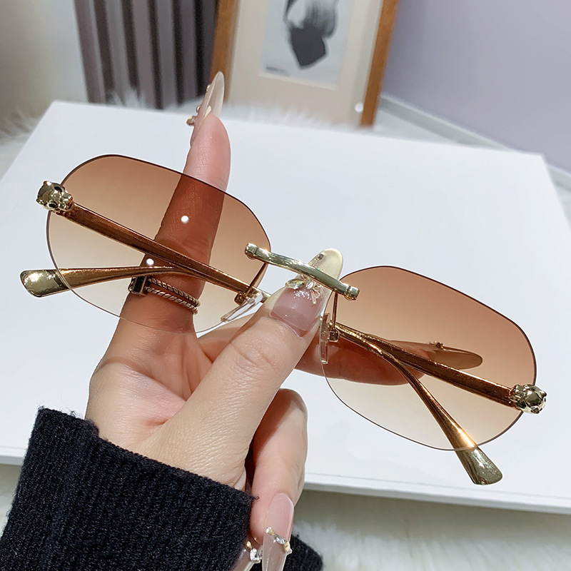 Vintage Fashion Tiktok - ZXIAC Trend Retro Çerçevesiz Kare Güneş