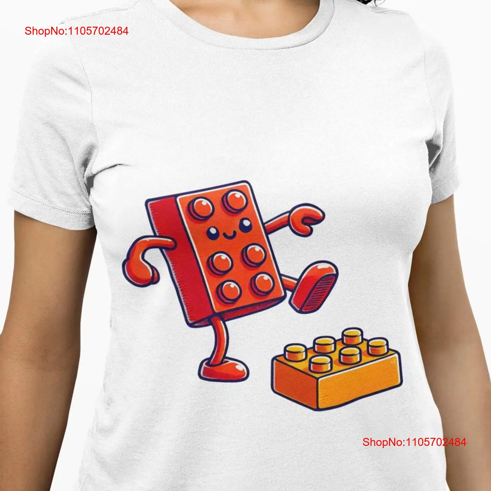 Vintage Fashion Build - Komik Yapı Taşı Tişörtü Kawaii Tuğla