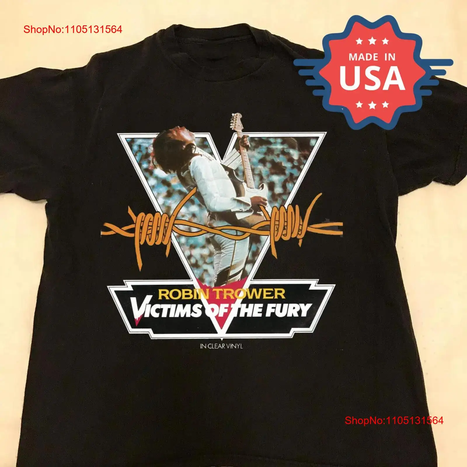 Vintage Fashion Victim Shirt - Robin Trower Fury'nin Hedefi T Shirt
