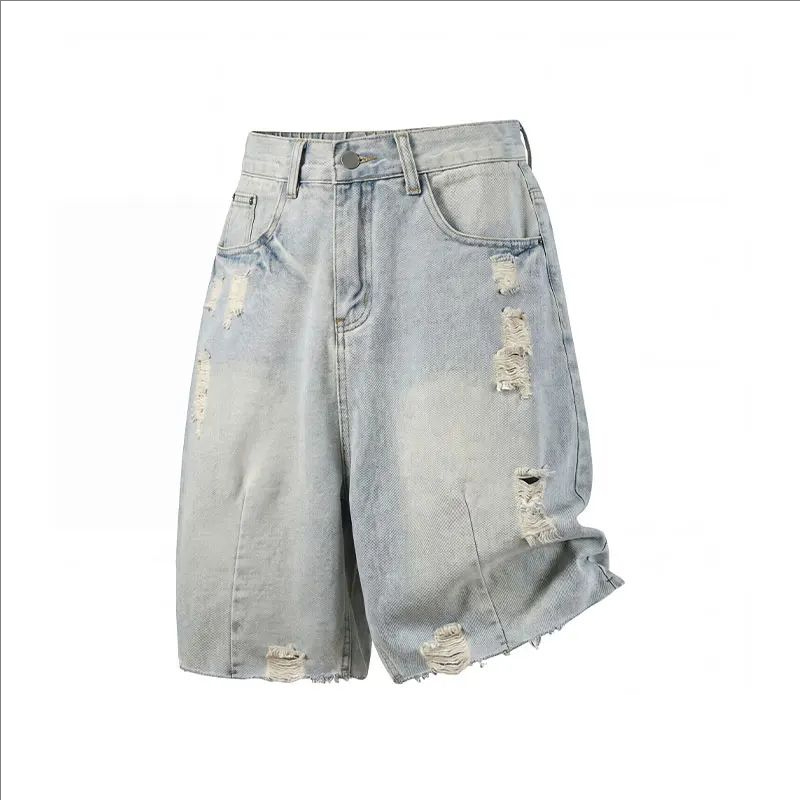 Yaz erkek günlük kot şort Gevş - Vintage Fashion Jeans incelemesi ve fiyatı