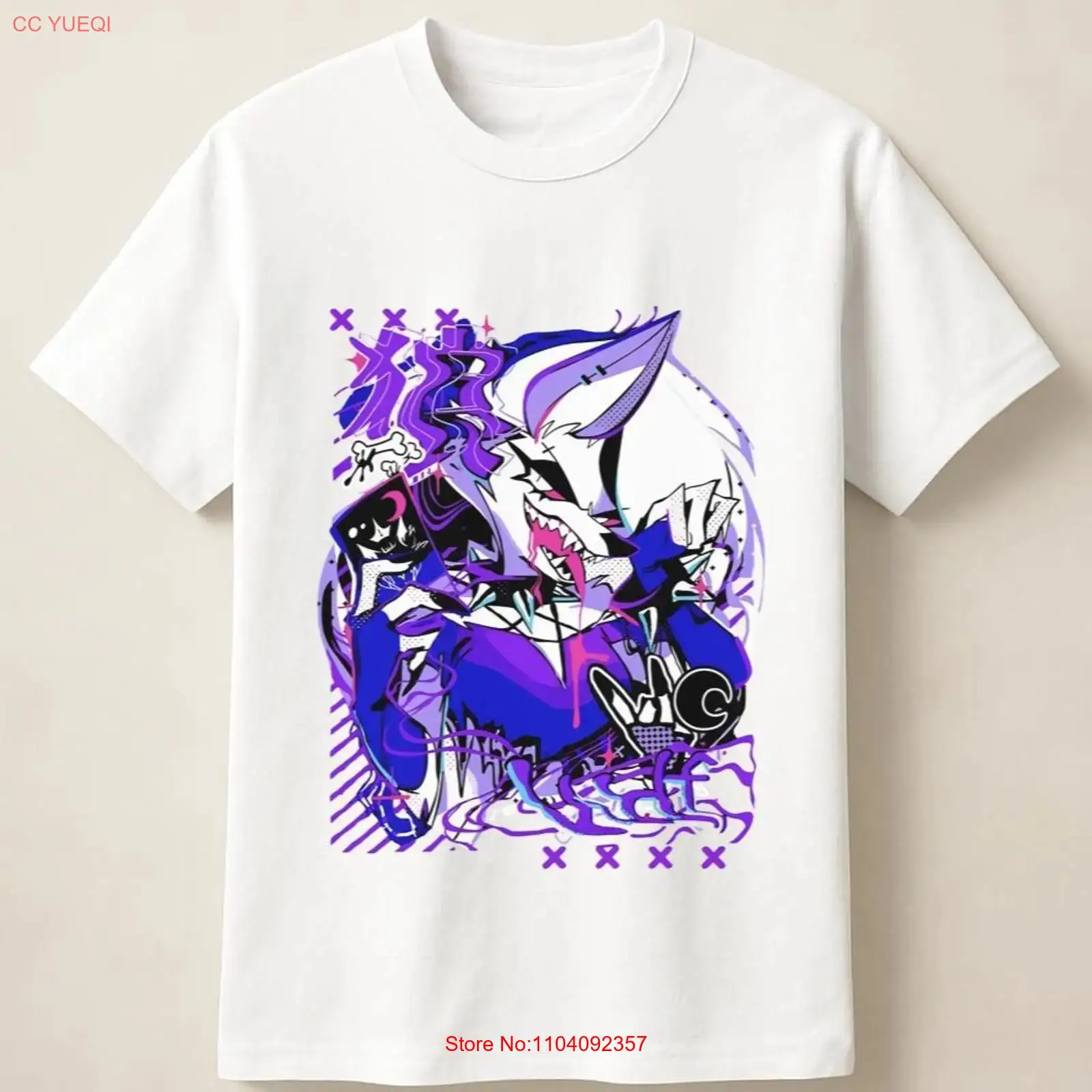 Mor Anime Kurt Grafiti Posteri - Vintage Fashion Style Men incelemesi ve fiyatı