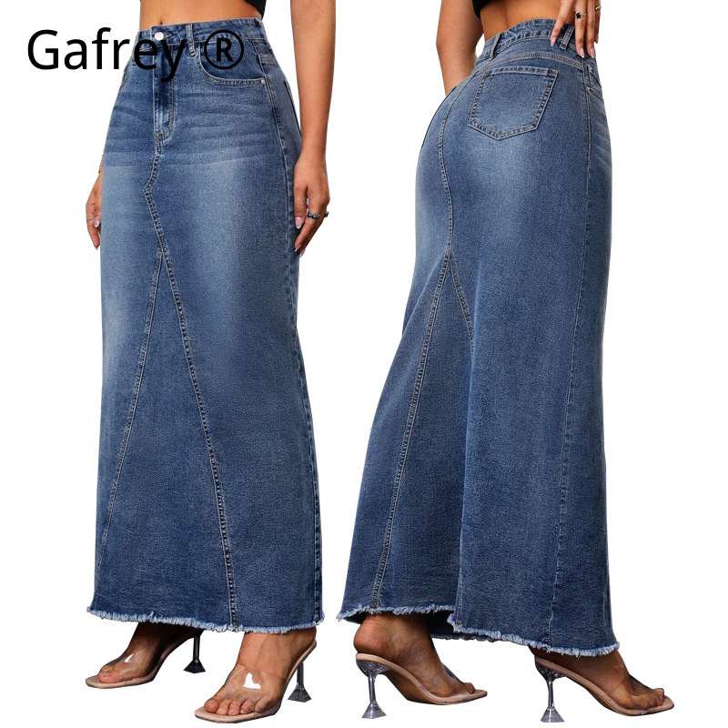 Kadınlar İçin Kot Midi Etek Yü - Vintage Fashion Jeans incelemesi ve fiyatı