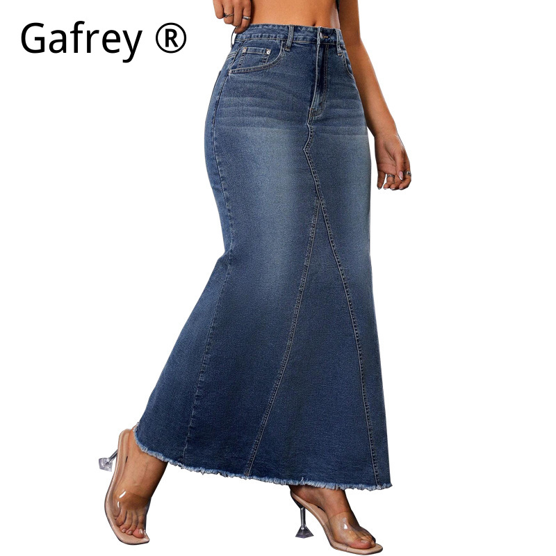 Kadınlar İçin Kot Midi Etek Yü - Vintage Fashion Jeans incelemesi ve fiyatı