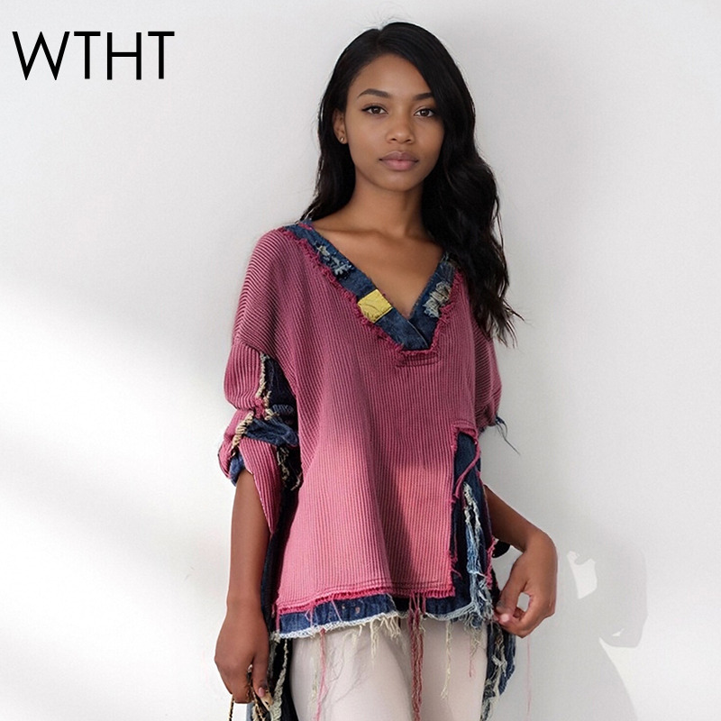 WTHT Moda Kadın Eklenmiş Denim - Vintage Fashion Influencers incelemesi ve fiyatı