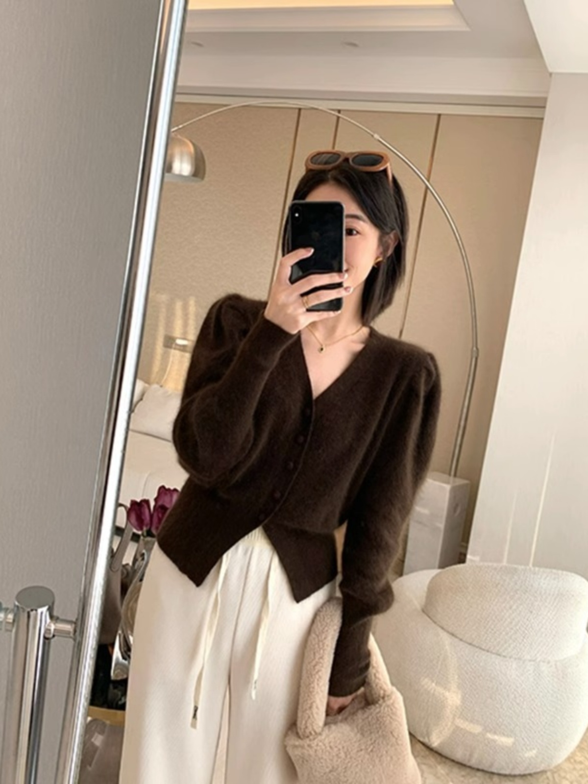 Kırmızı V Yaka Örme Kazak Ceke - Vintage Fashion Years incelemesi ve fiyatı